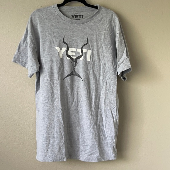 YETI T-shirt. Grey size L - Picture 1 of 3